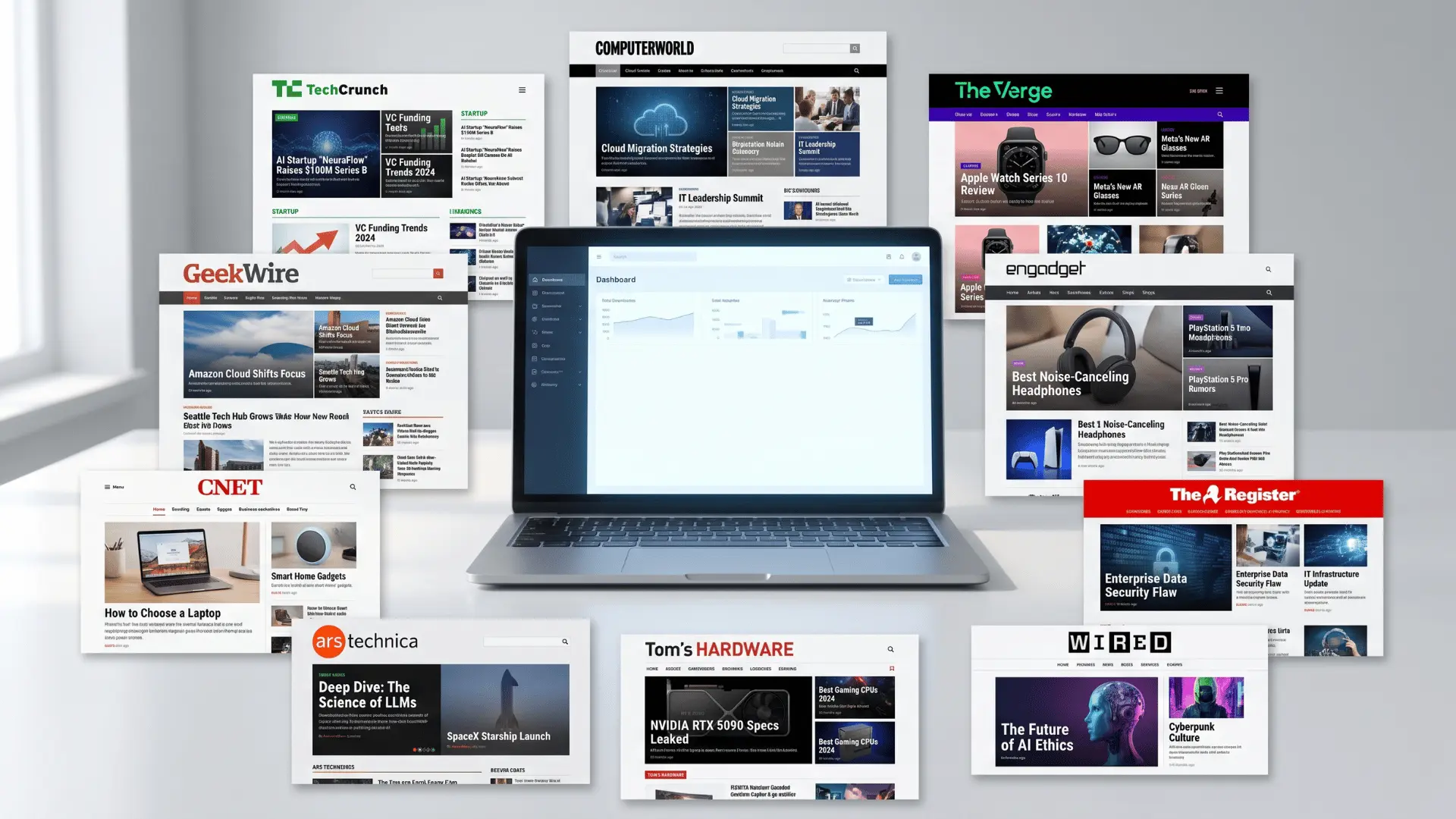Technology articles grouped with startup, consumer, enterprise, AI, and computer hardware items.