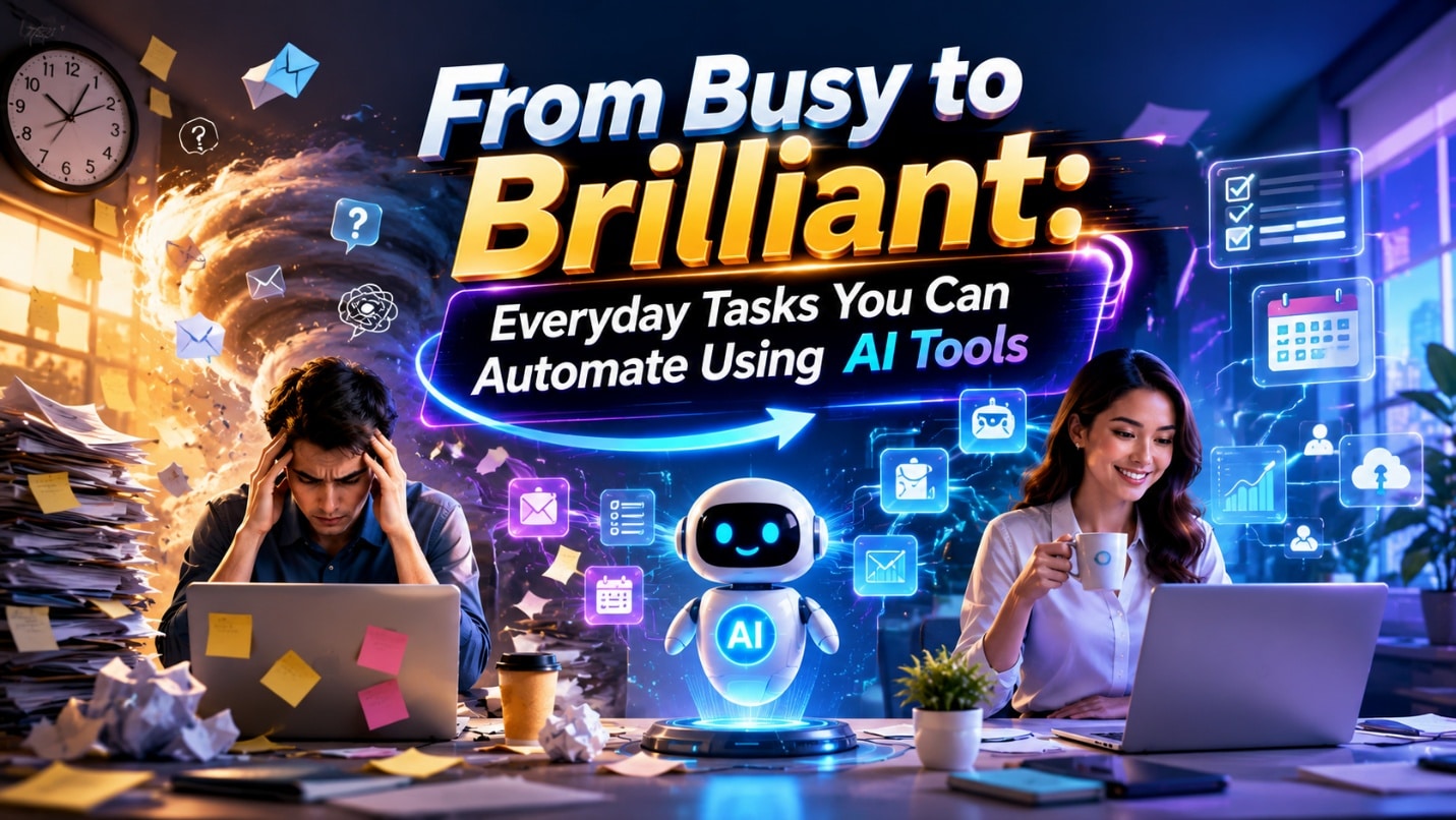 From Busy to Brilliant: Everyday Tasks You Can Automate Using AI Tools