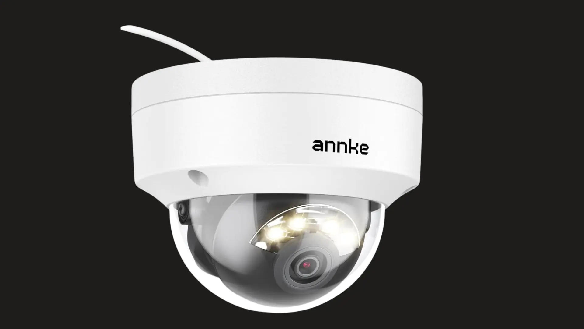 Annke C800 4K security camera with night vision and weatherproof housing for outdoor surveillance.