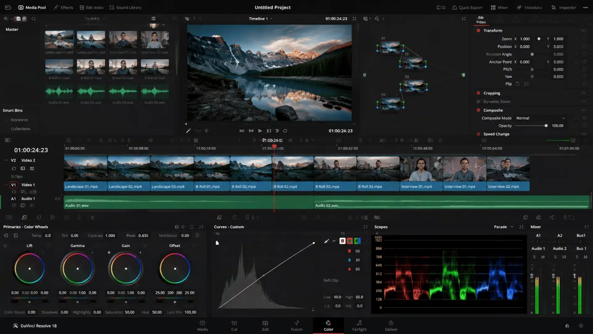 davinci-studio-editing-workspace