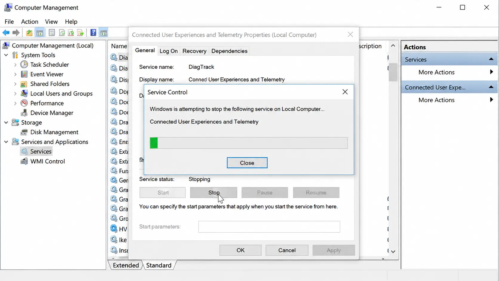 Disable Connected User Experiences And Telemetry
