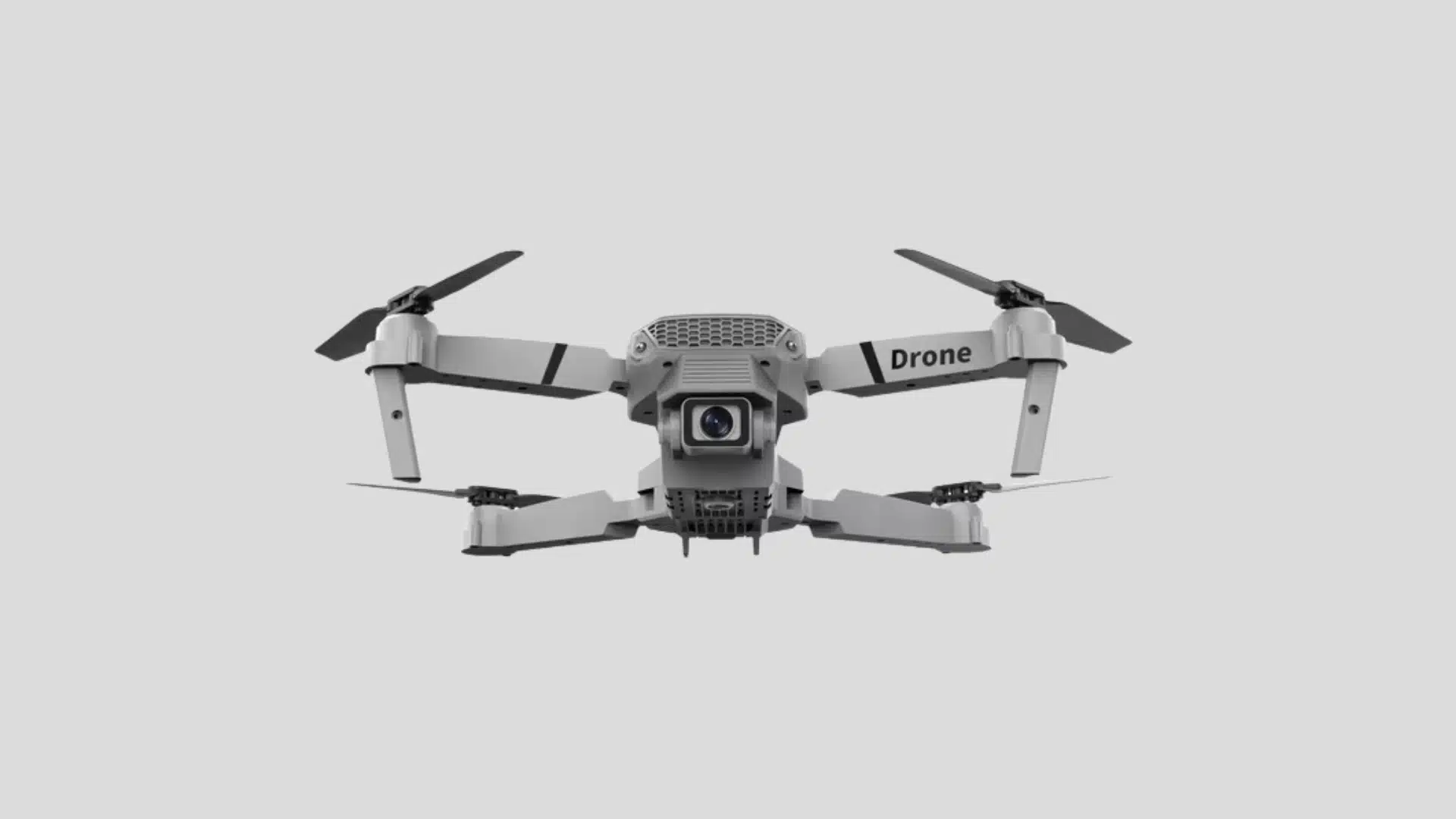 E88 Pro foldable camera drone with four propellers and front-mounted camera